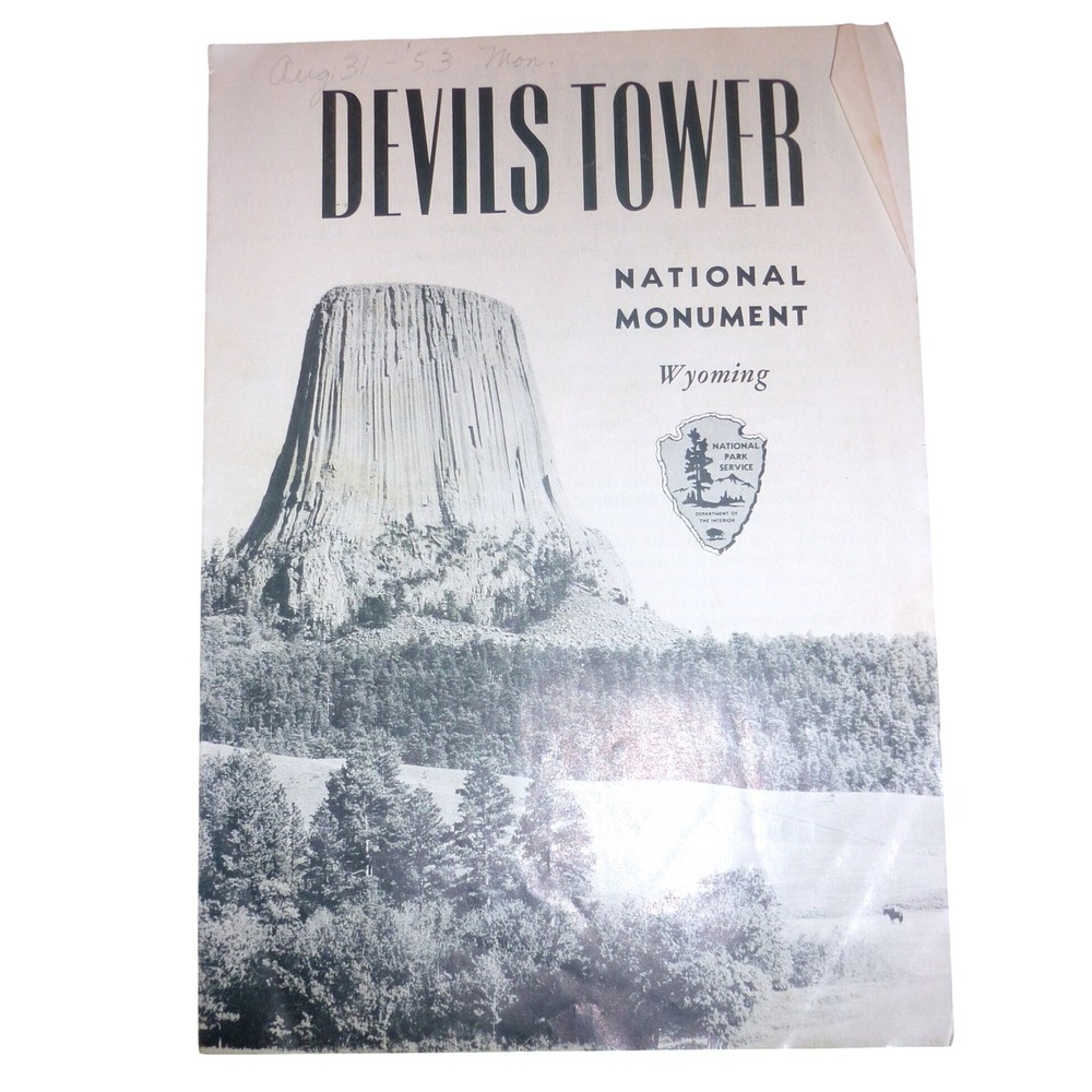 1950 Vintage Mesa Verde National Park Colorado Brochure Map Pamphlet Ephemera